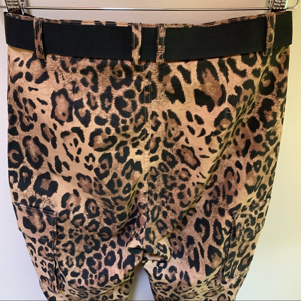 36 Point 5 Cheetah Cargo Jogger Pants - Picture 7 of 8